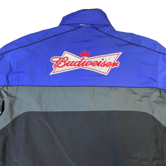 Vintage Budweiser Full Zip Jacket‎ Size Medium Men’s Black - Picture 3 of 16
